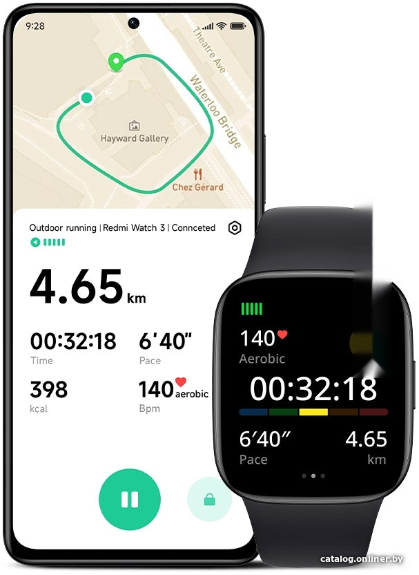 Умные часы Xiaomi Redmi Watch 3 (черный, международная версия) Умные часы Xiaomi Redmi Watch 3 (черный, международная версия)