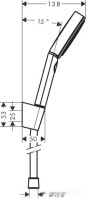 Душевая система Hansgrohe Pulsify Select 105 3jet 24302700 (белый матовый)