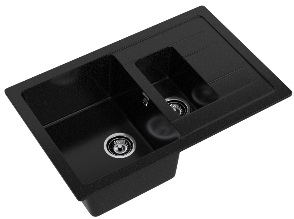 Кухонная мойка GranFest GF-Q775KL (черный) Кухонная мойка GranFest GF-Q775KL (черный)