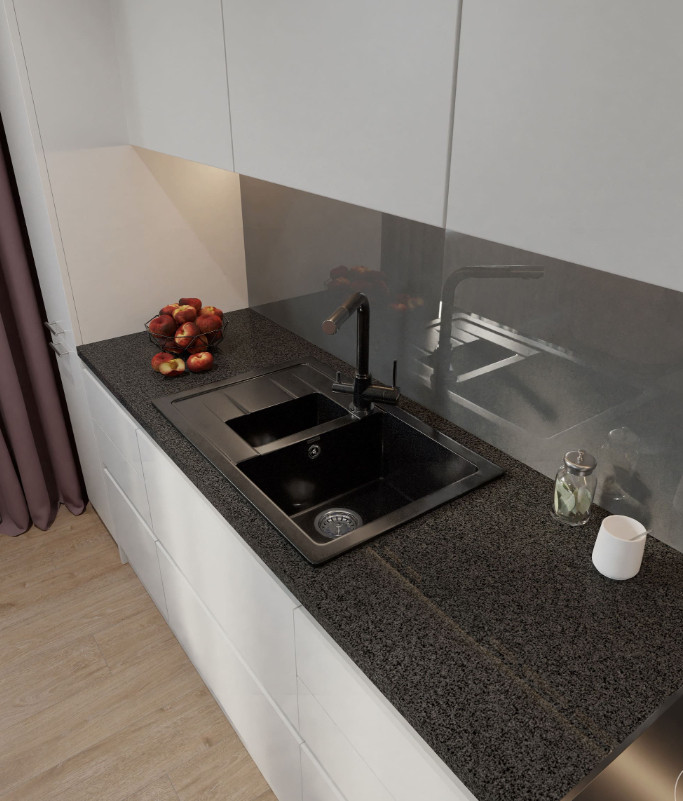 Кухонная мойка GranFest GF-Q775KL (черный) Кухонная мойка GranFest GF-Q775KL (черный)