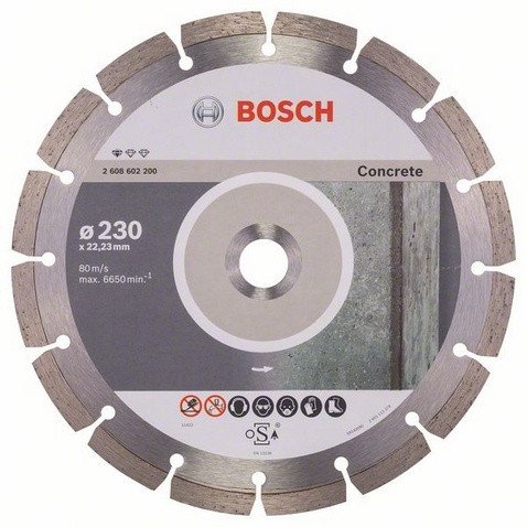 Алмазный диск Bosch Expert for Concrete 230х22.23 мм