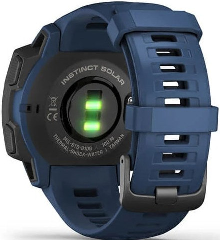 Умные часы Garmin Instinct Solar (голубой прилив)