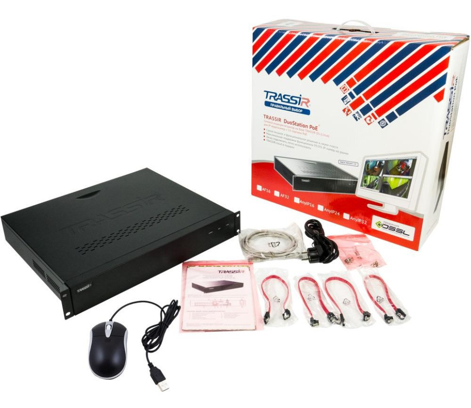 Видеорегистратор наблюдения Trassir DuoStation AF 32-RE Видеорегистратор наблюдения Trassir DuoStation AF 32-RE