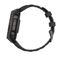 Умные часы Garmin Fenix 8 Solar, Sapphire 47мм (титановый угольно-серый DLC с черным ремешком)