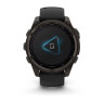 Умные часы Garmin Fenix 8 Solar, Sapphire 47мм (титановый угольно-серый DLC с черным ремешком)