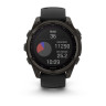 Умные часы Garmin Fenix 8 Solar, Sapphire 47мм (титановый угольно-серый DLC с черным ремешком)