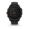 Умные часы Garmin Fenix 8 Solar, Sapphire 47мм (титановый угольно-серый DLC с черным ремешком)
