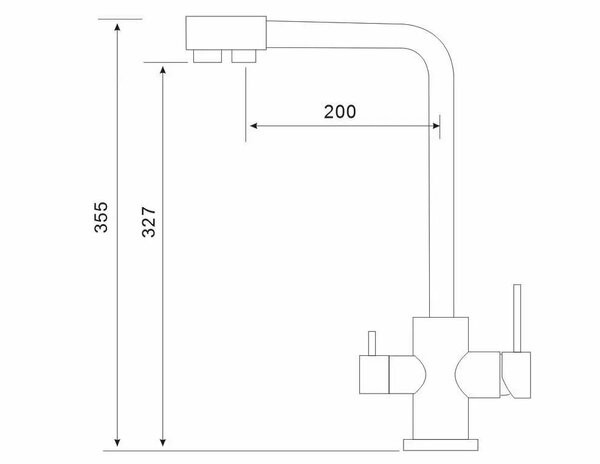 Смеситель Gross Aqua Neosteel GA3121609SS Смеситель Gross Aqua Neosteel GA3121609SS