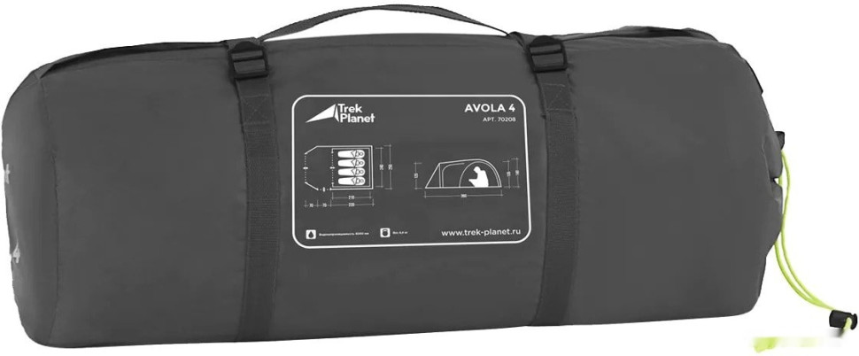 Палатка TREK PLANET Avola 4 (зеленый) Палатка TREK PLANET Avola 4 (зеленый)