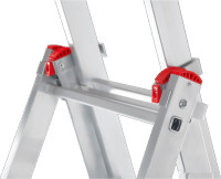 Лестница-стремянка Новая Высота NV 123 алюминиевая трёхсекционная 3x9 ступеней