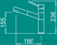 Смеситель Elleci Reno G43 Tortora