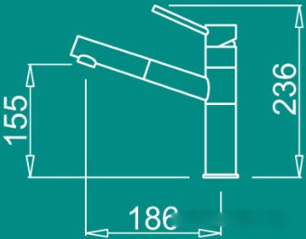 Смеситель Elleci Reno G43 Tortora