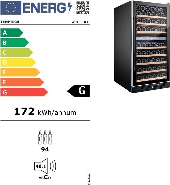 Винный шкаф Temptech WP120DCB Винный шкаф Temptech WP120DCB