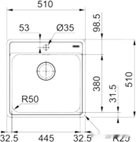 Кухонная мойка Franke BCX 210-51 TL