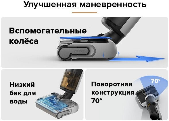 Вертикальный моющий пылесос Roborock F25 WD5M1A (черный) Вертикальный моющий пылесос Roborock F25 WD5M1A (черный)