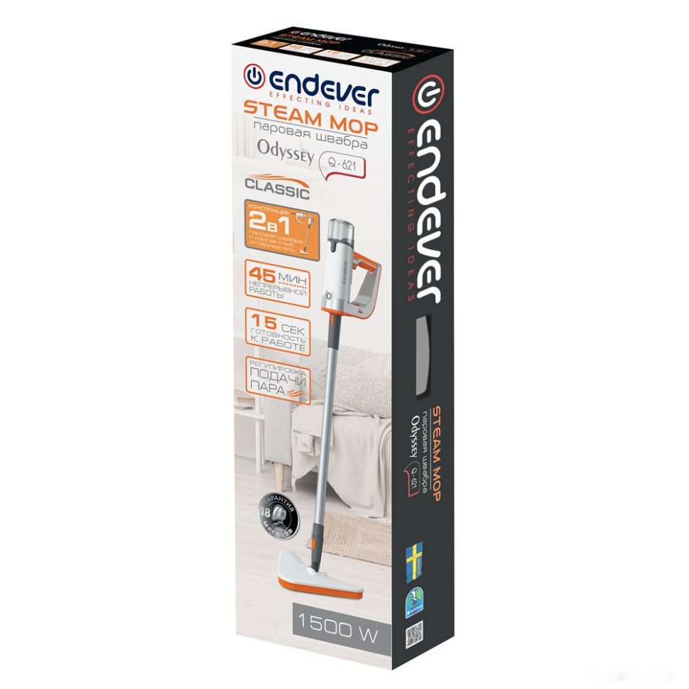 Паровая швабра Endever Odyssey Q-621 Паровая швабра Endever Odyssey Q-621