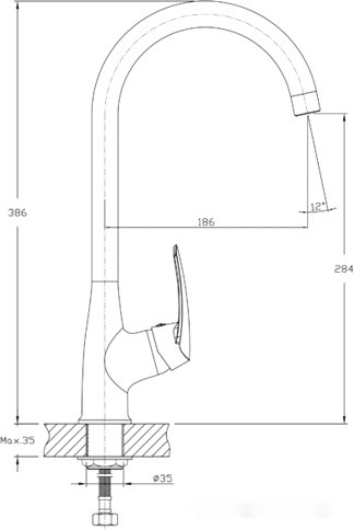 Смеситель GranFest QUARZ GF-Z3424 (бежевый)