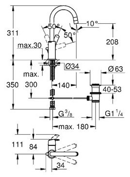 Смеситель Grohe Eurosmart New 23537002 Смеситель Grohe Eurosmart New 23537002