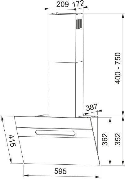 Вытяжка Franke Sterling WH 60 330.0702.956 Вытяжка Franke Sterling WH 60 330.0702.956