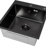 Кухонная мойка Basic CL DS Decor 45x50 (черный, коландер, дозатор)