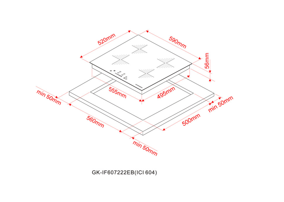 Варочная панель Kuppersberg ICI 604 Варочная панель Kuppersberg ICI 604