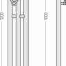 Полотенцесушитель Сунержа Терция Pro 1200x100 30-0444-1210 Полотенцесушитель Сунержа Терция Pro 1200x100 30-0444-1210