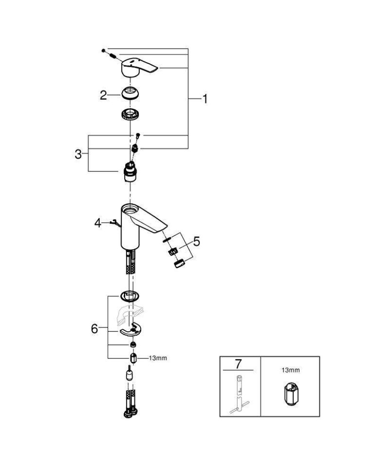 Смеситель Grohe Eurosmart 33188003 Смеситель Grohe Eurosmart 33188003