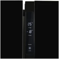 Холодильник side by side Hyundai CS5003F (черное стекло)