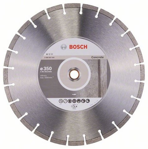 Алмазный диск Bosch Standard for Concrete 350х20/25.4