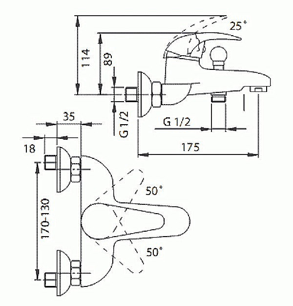 Смеситель Ferro Ancona BAN11