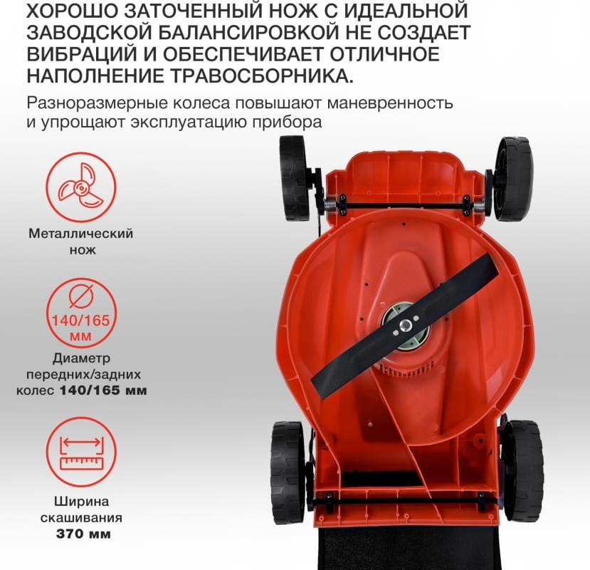 Электрическая газонокосилка StarWind ELM-1500 Электрическая газонокосилка StarWind ELM-1500