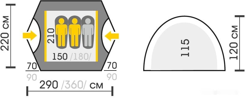 Палатка Talberg Boyard 2 Pro (красный) Палатка Talberg Boyard 2 Pro (красный)