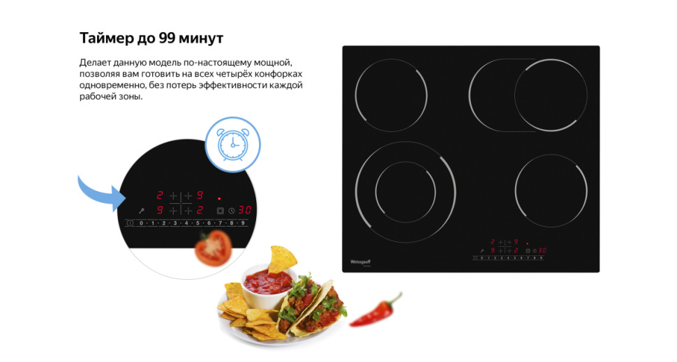 Варочная панель Weissgauff HV 642 BS