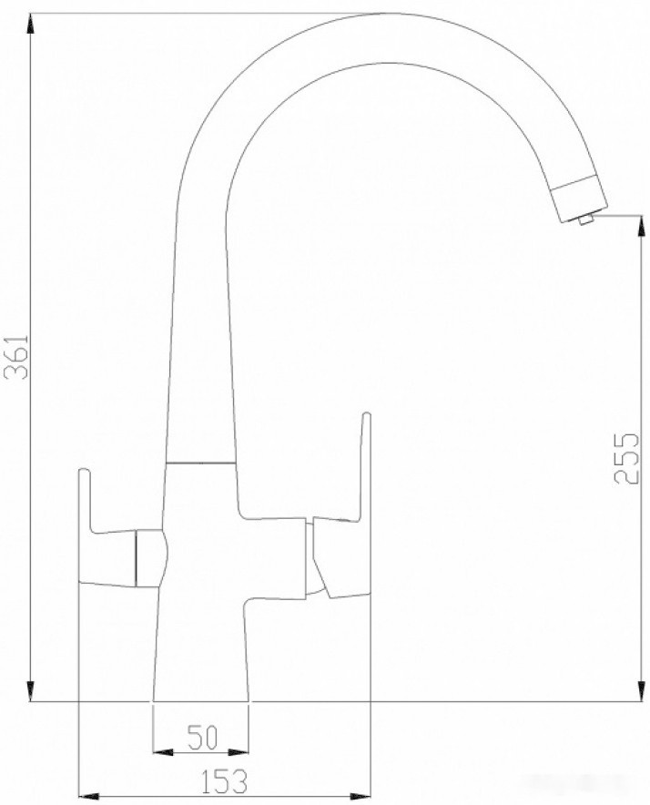 Смеситель Zorg Steel Hammer SH 819 черный + бронза