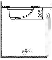 Умывальник Vitra Arkitekt 58.5x45 (6069B003-0012) Умывальник Vitra Arkitekt 58.5x45 (6069B003-0012)