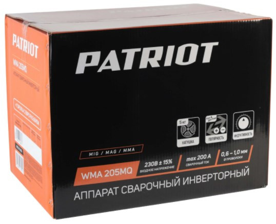 Сварочный инвертор Patriot WMA 205 MQ Сварочный инвертор Patriot WMA 205 MQ