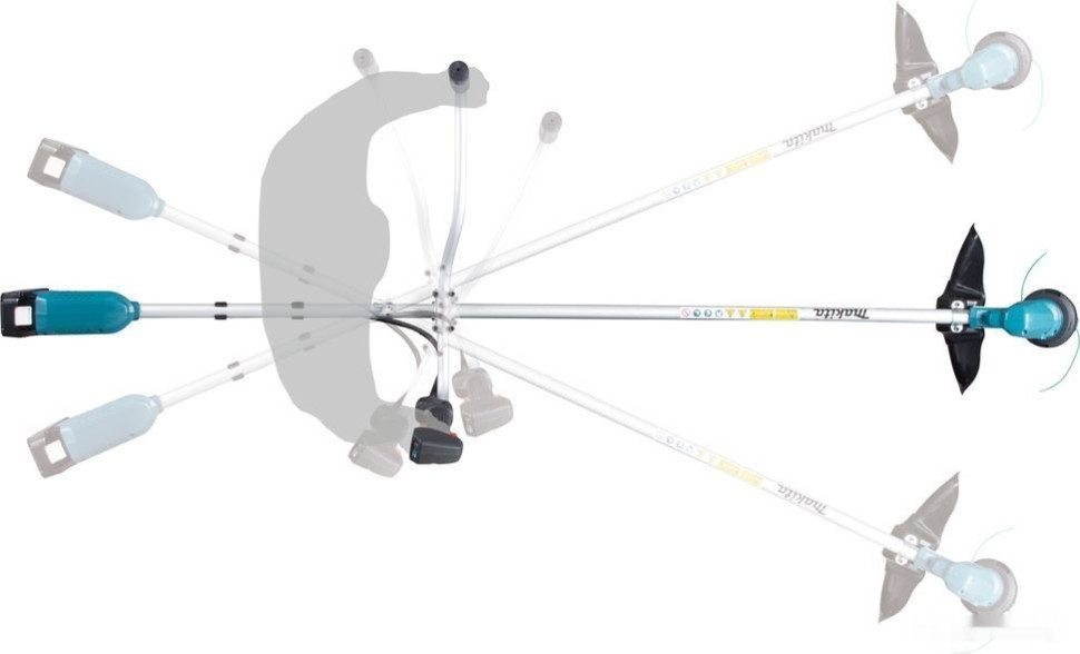 Триммер Makita DUR190URT3 (с 2-мя АКБ) Триммер Makita DUR190URT3 (с 2-мя АКБ)