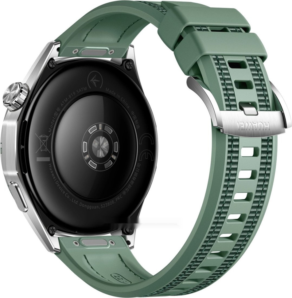 Умные часы Huawei Watch GT 6 46 мм (серебристый, с зеленым плетеным ремешком, международная версия)