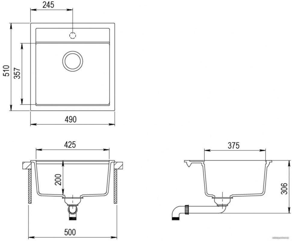 Кухонная мойка AquaSanita Tesa SQT100W (argent 220)