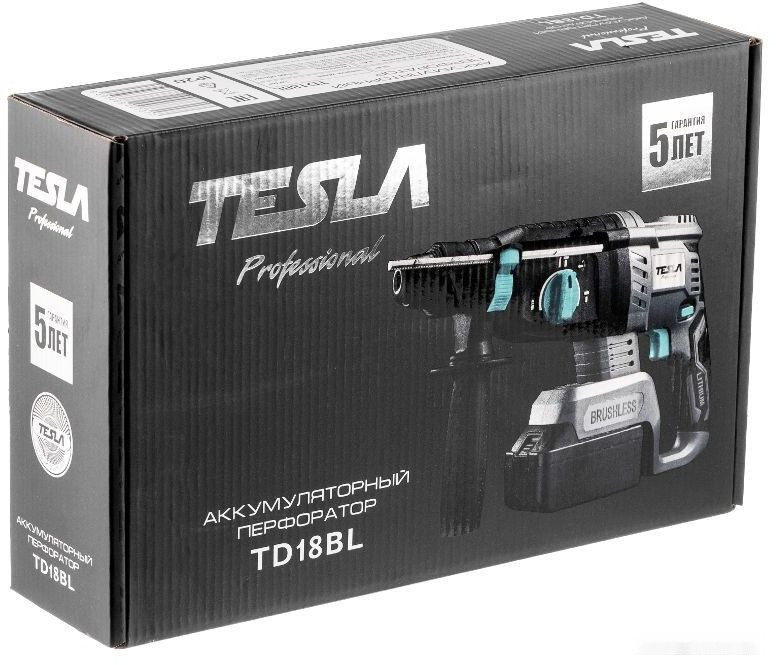 Перфоратор Tesla TD18BL (без АКБ)