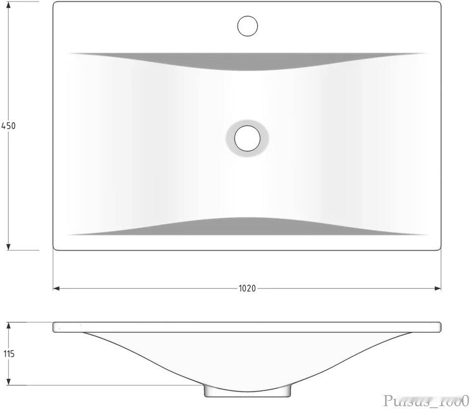 Умывальник Madera Pulsus 100 Умывальник Madera Pulsus 100