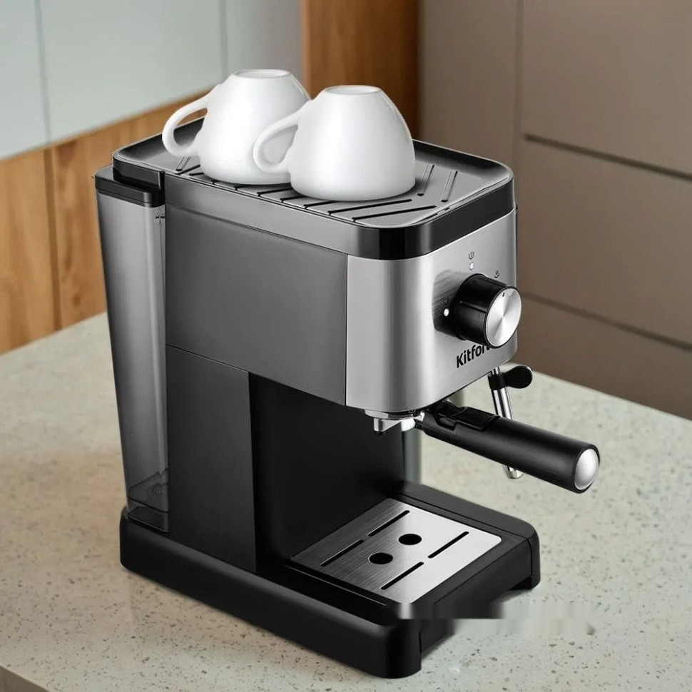 Рожковая кофеварка Kitfort KT-7287 Рожковая кофеварка Kitfort KT-7287