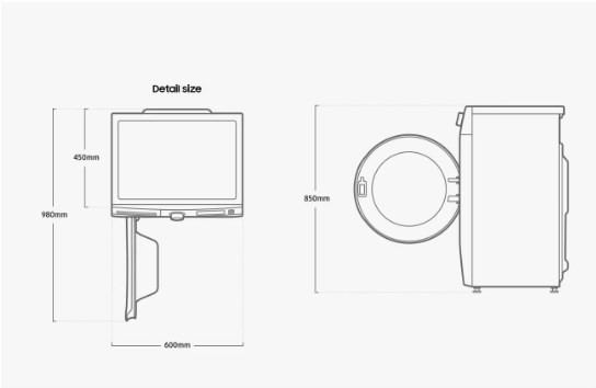 Стиральная машина Samsung WW80AG6S28AELD Стиральная машина Samsung WW80AG6S28AELD
