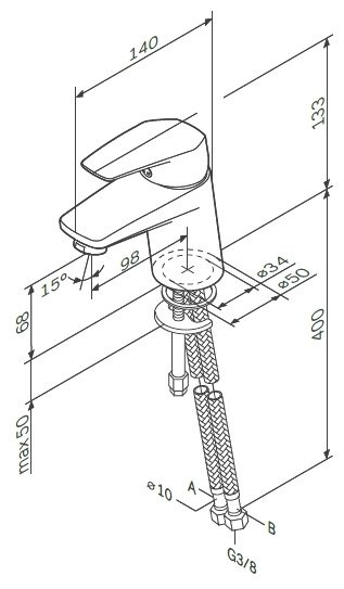 Смеситель Am.Pm Gem F9002100