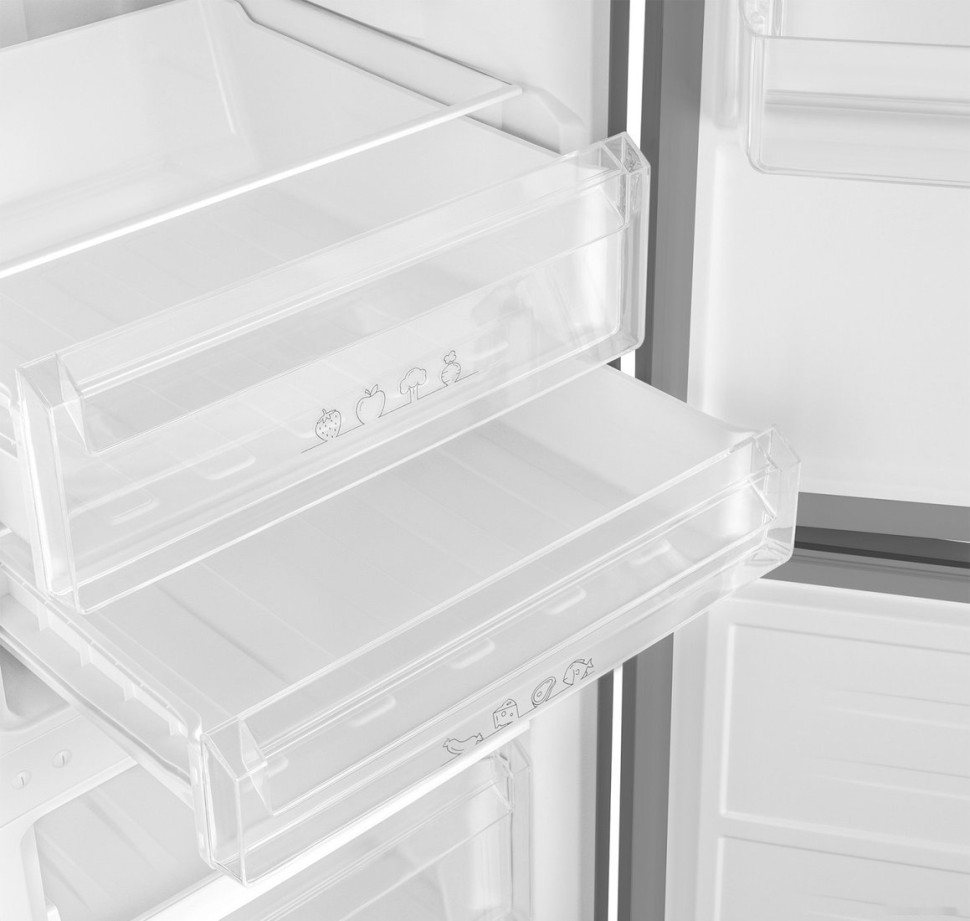 Холодильник Weissgauff WRK 185 Total NoFrost Inverter Inox