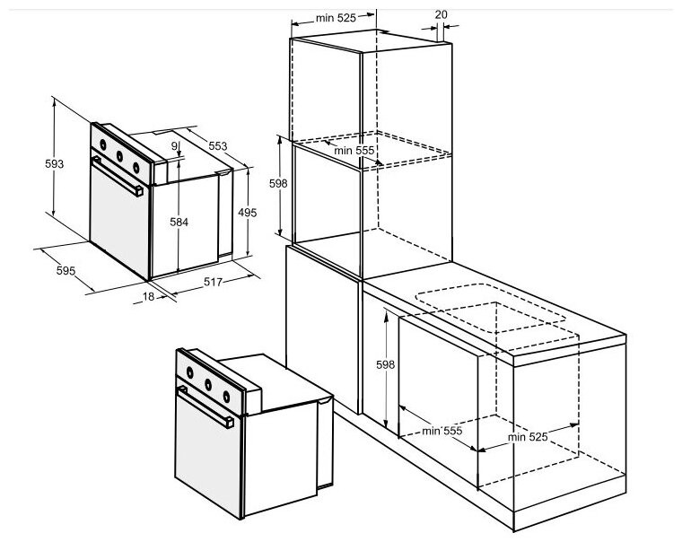 Духовой шкаф Weissgauff EOV 19 MX