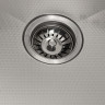 Кухонная мойка Basic CL DS Decor 50x50 (сатин, коландер, дозатор)