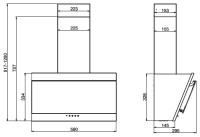 Вытяжка Elikor Титан 60П-430-К3Д черный/черный