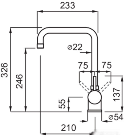 Смеситель Elleci Senna G68 Bianco Titano Смеситель Elleci Senna G68 Bianco Titano