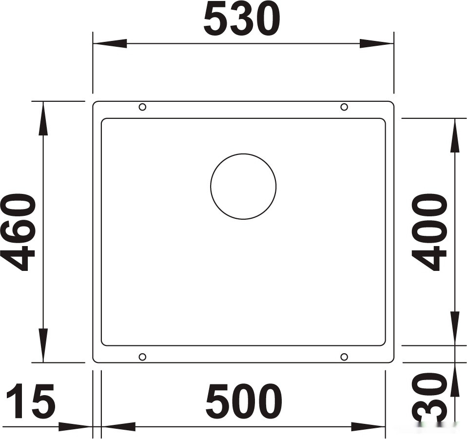 Кухонная мойка Blanco Rotan 500-U 526098 (черный) Кухонная мойка Blanco Rotan 500-U 526098 (черный)